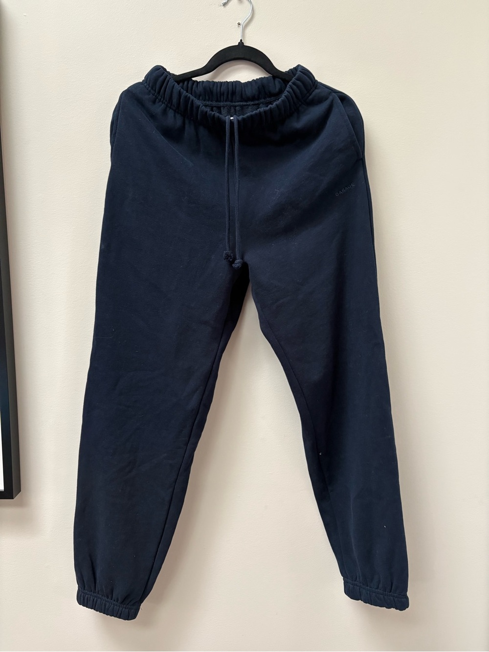 Garage Women's Dark Navy Elastic Waist Cuffed Sweatpants